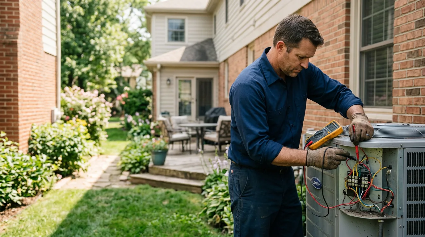 HVAC technician working near Disputanta, VA